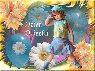 Dziewczynka w czapce dzień dziecka